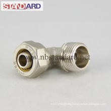 Brass Compression Fitting with Male Thread Elbow